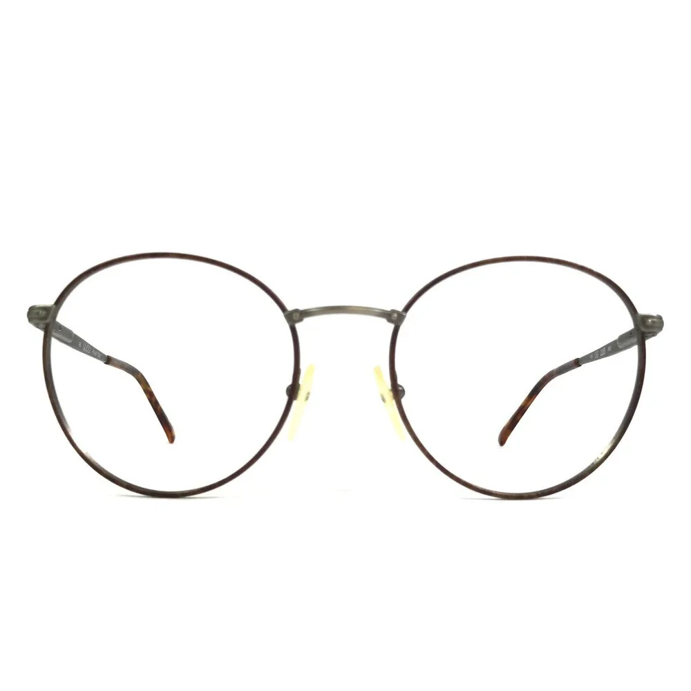 Vintage Gucci Eyeglasses Frames GG2285 HK6 Brown Antique Gray Wire Rim 52-19-145